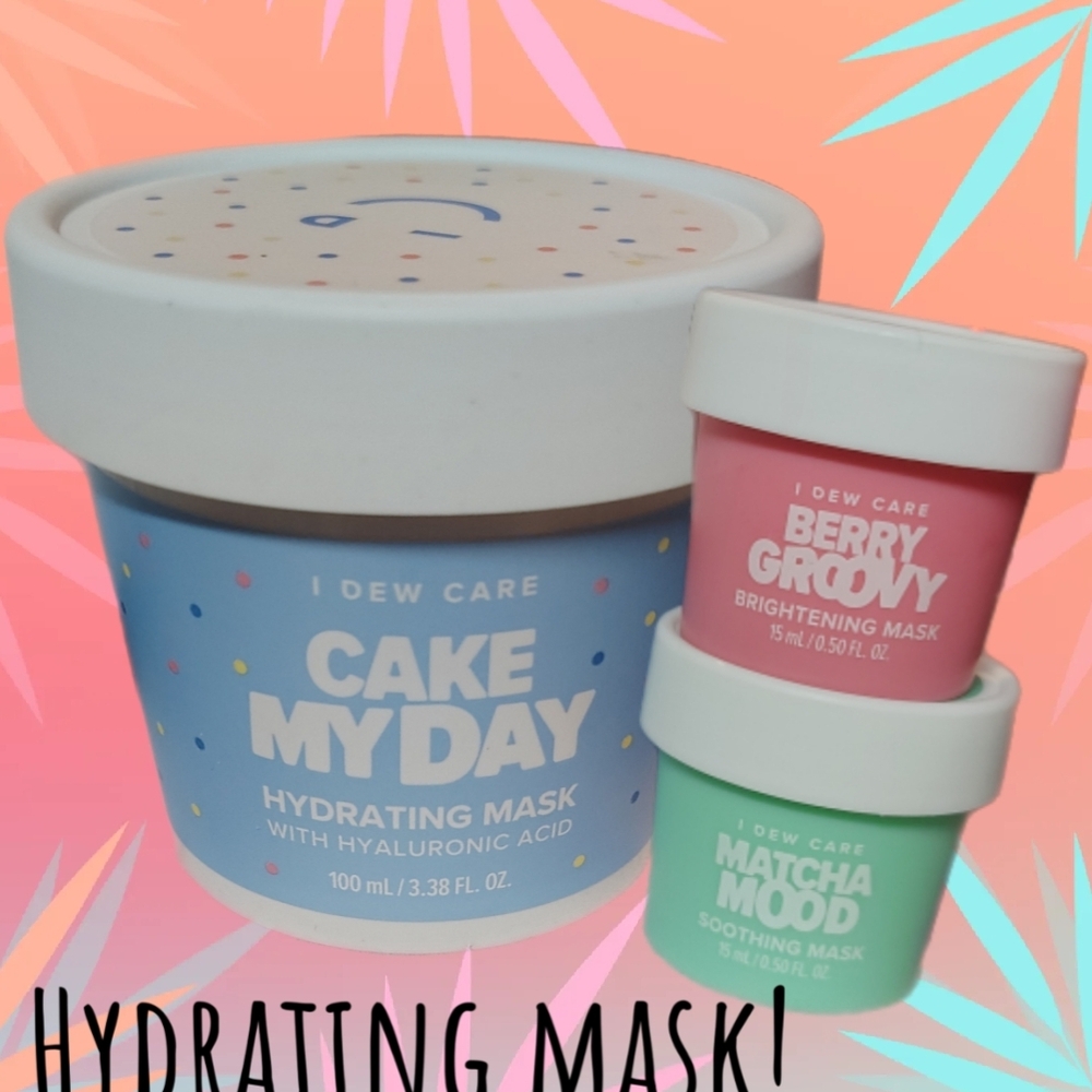 Hydrating Mask Set - Blue, Pink, Green